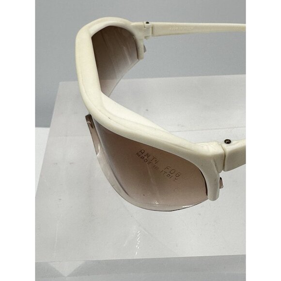Vintage Brevettato Baruffaldi Wrap Sunglasses Ivory Frames Anti Fog Italy (L) - Picture 5 of 11